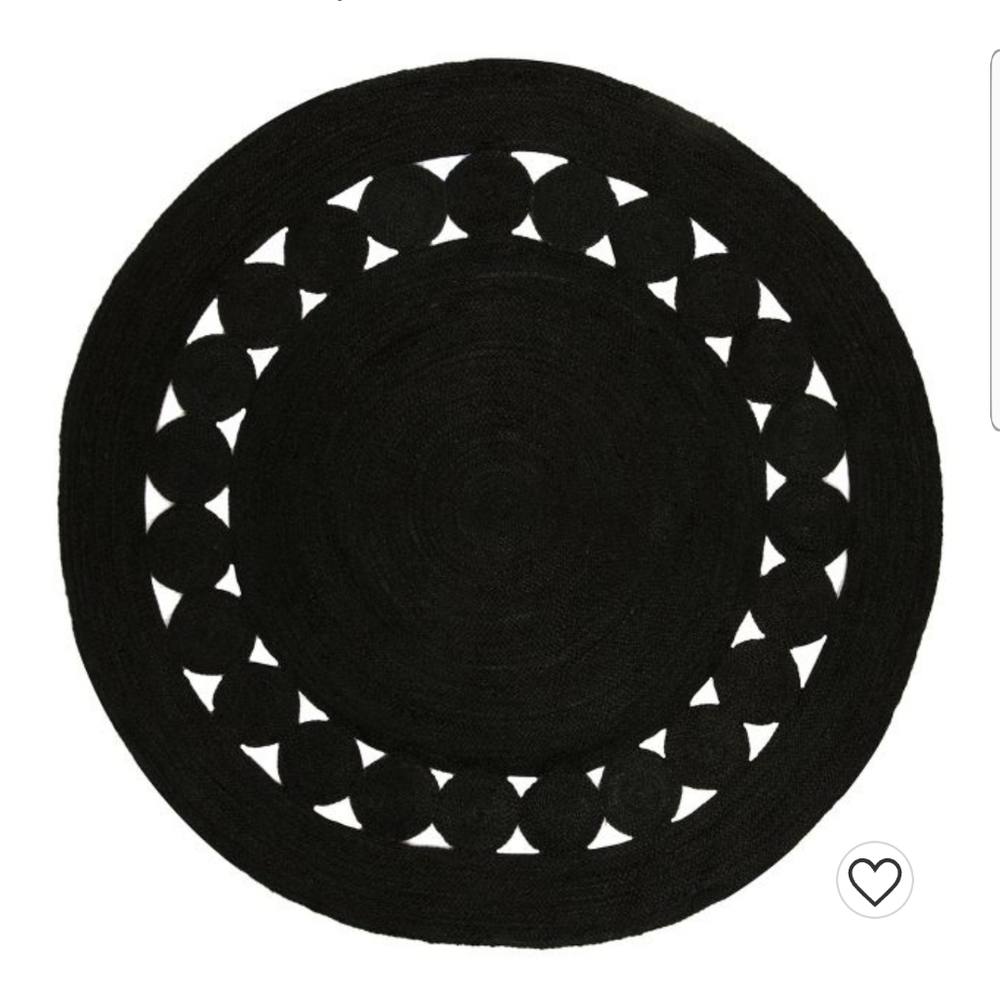 Noemi Solid Woven Round Rug - Safavieh
